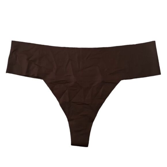SKIMS Naked Intimates Seamless In Cocoa Brown Nude Thong Panty - Picture 4 of 5